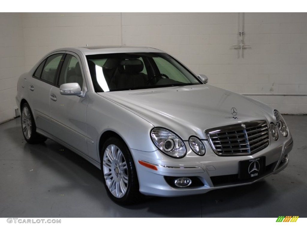 2008 E 320 BlueTEC Sedan - Iridium Silver Metallic / Ash photo #1