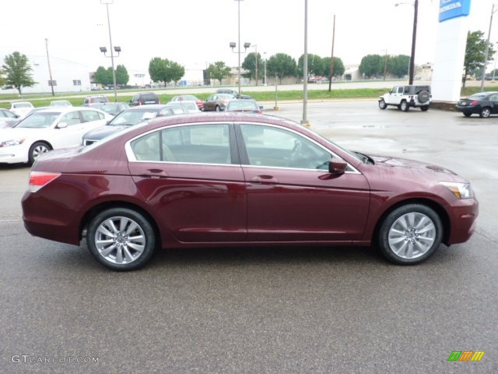 2011 Accord EX-L Sedan - Basque Red Pearl / Ivory photo #6