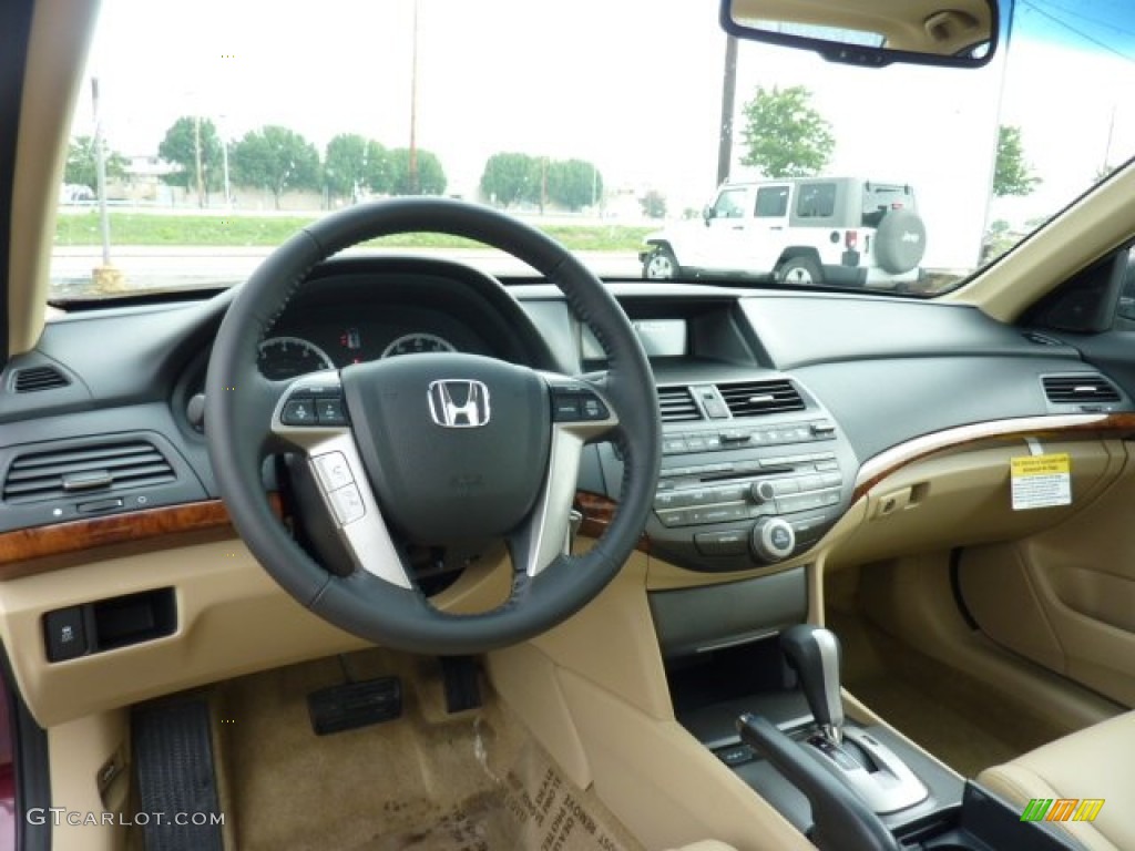 2011 Accord EX-L Sedan - Basque Red Pearl / Ivory photo #12