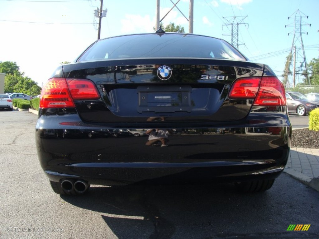 2011 3 Series 328i xDrive Coupe - Jet Black / Black photo #4