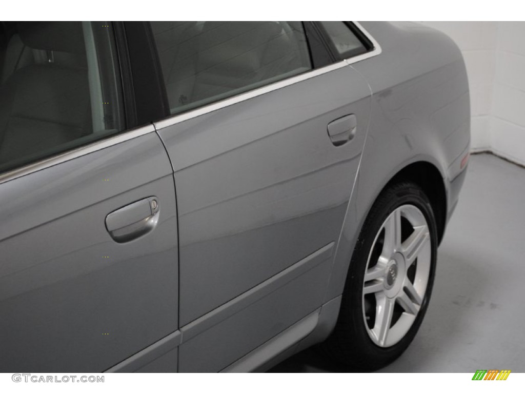 2008 A4 2.0T quattro S-Line Sedan - Quartz Grey Metallic / Light Gray photo #10