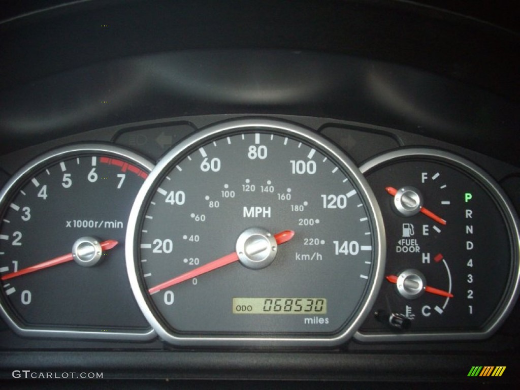 2005 Mitsubishi Endeavor Limited AWD Gauges Photo #52895217