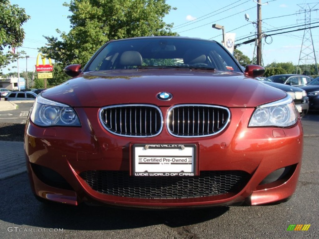 2007 M5 Sedan - Indianapolis Red Metallic / Black photo #2