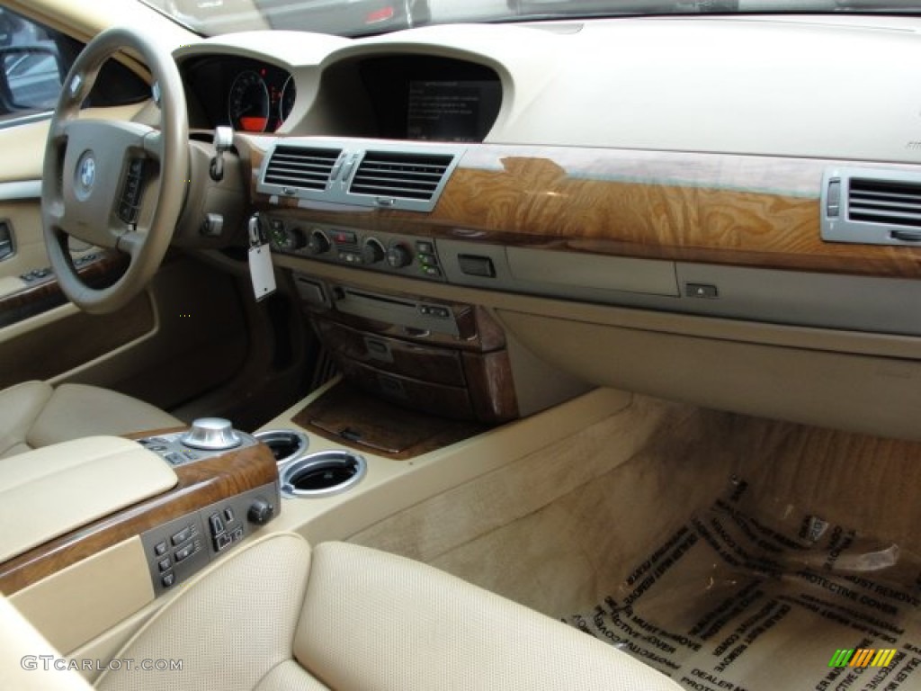 2005 7 Series 745Li Sedan - Jet Black / Dark Beige/Beige III photo #8