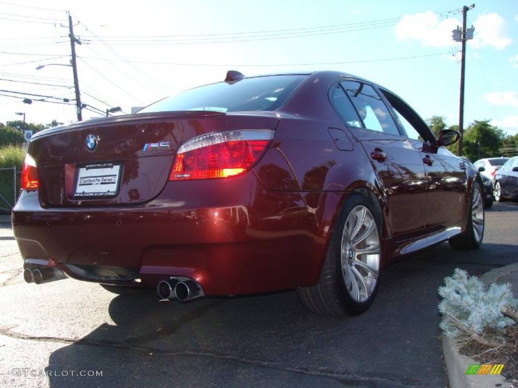 2007 M5 Sedan - Indianapolis Red Metallic / Black photo #4