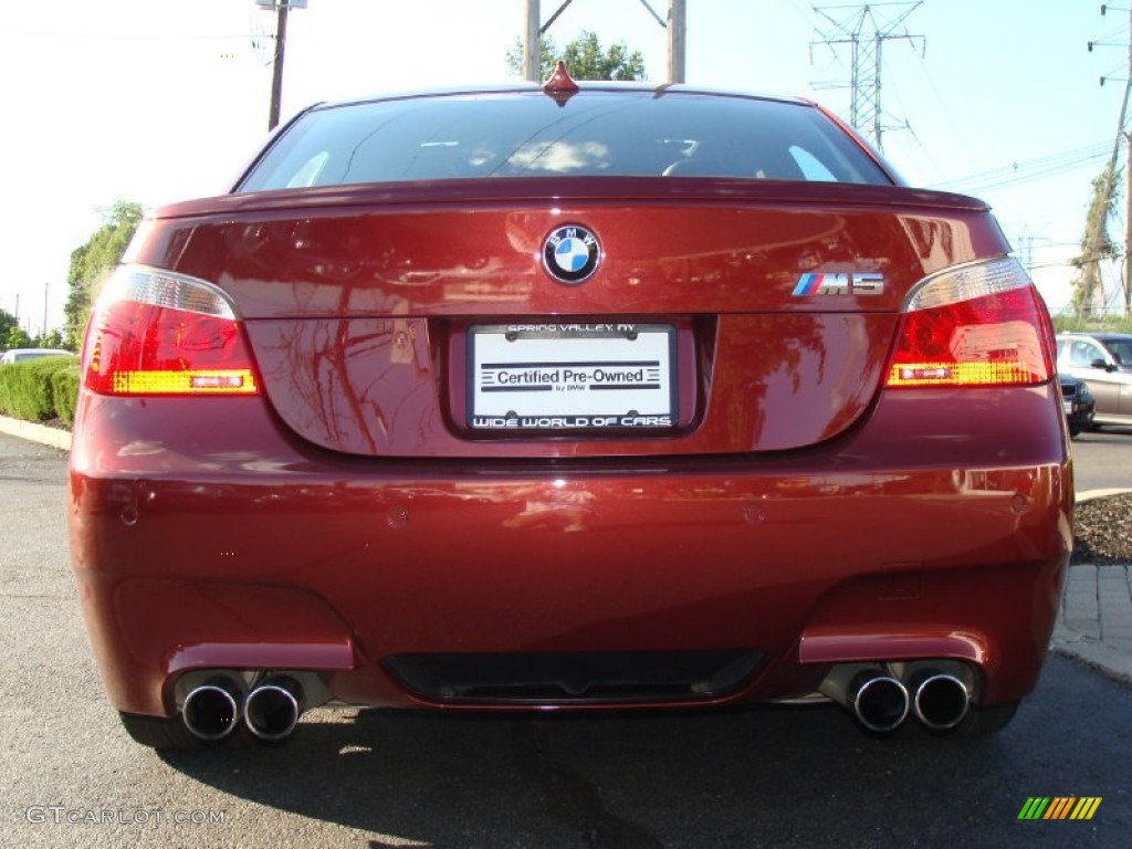 2007 M5 Sedan - Indianapolis Red Metallic / Black photo #5