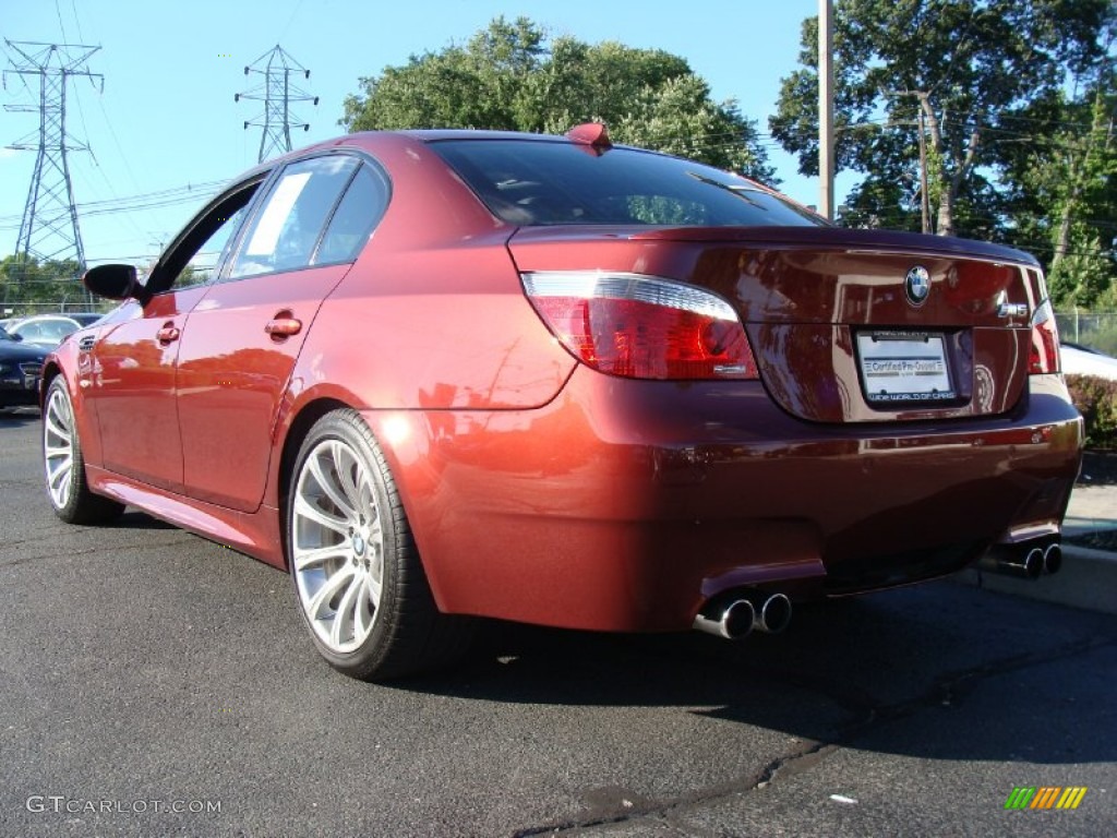 2007 M5 Sedan - Indianapolis Red Metallic / Black photo #6