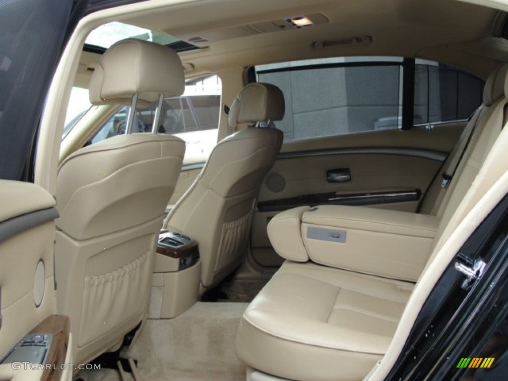 2005 7 Series 745Li Sedan - Jet Black / Dark Beige/Beige III photo #18