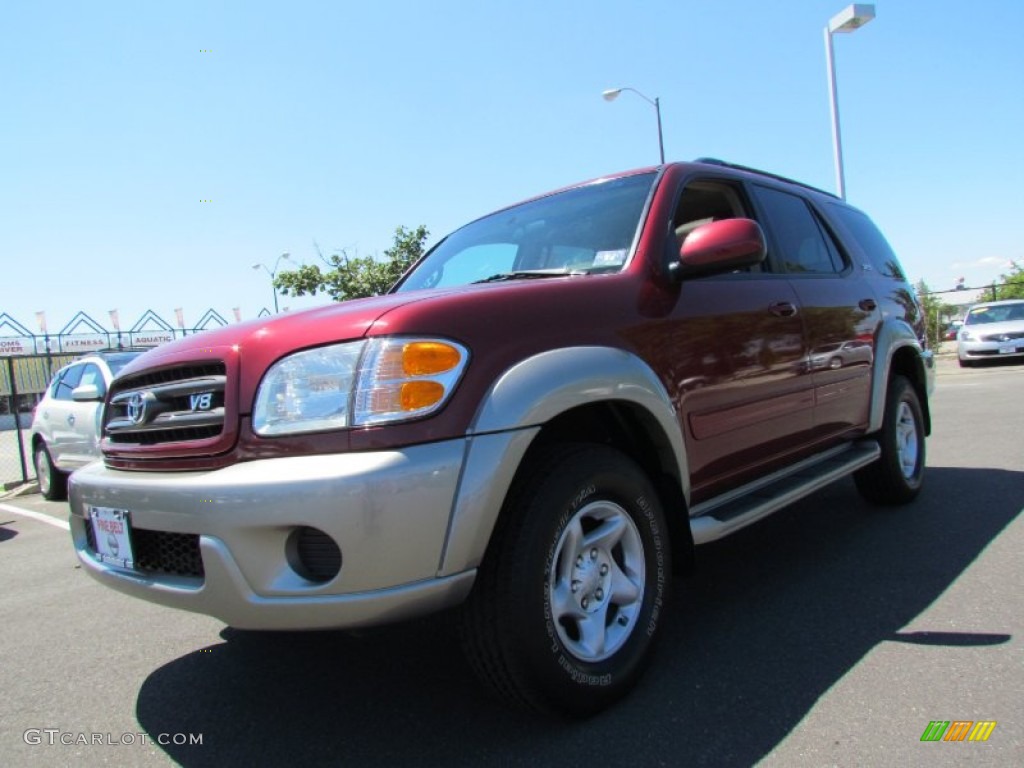 Sunfire Red Pearl Toyota Sequoia