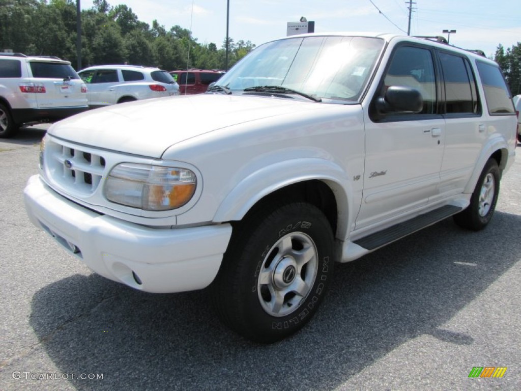 2000 Explorer Limited - White Pearl Tri Coat Metallic / Medium Prairie Tan photo #3