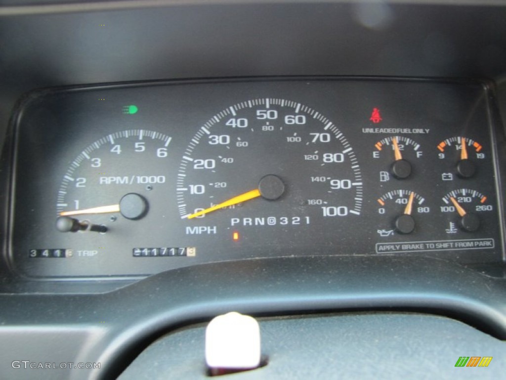 1998 GMC Sierra 1500 SLE Extended Cab Gauges Photos