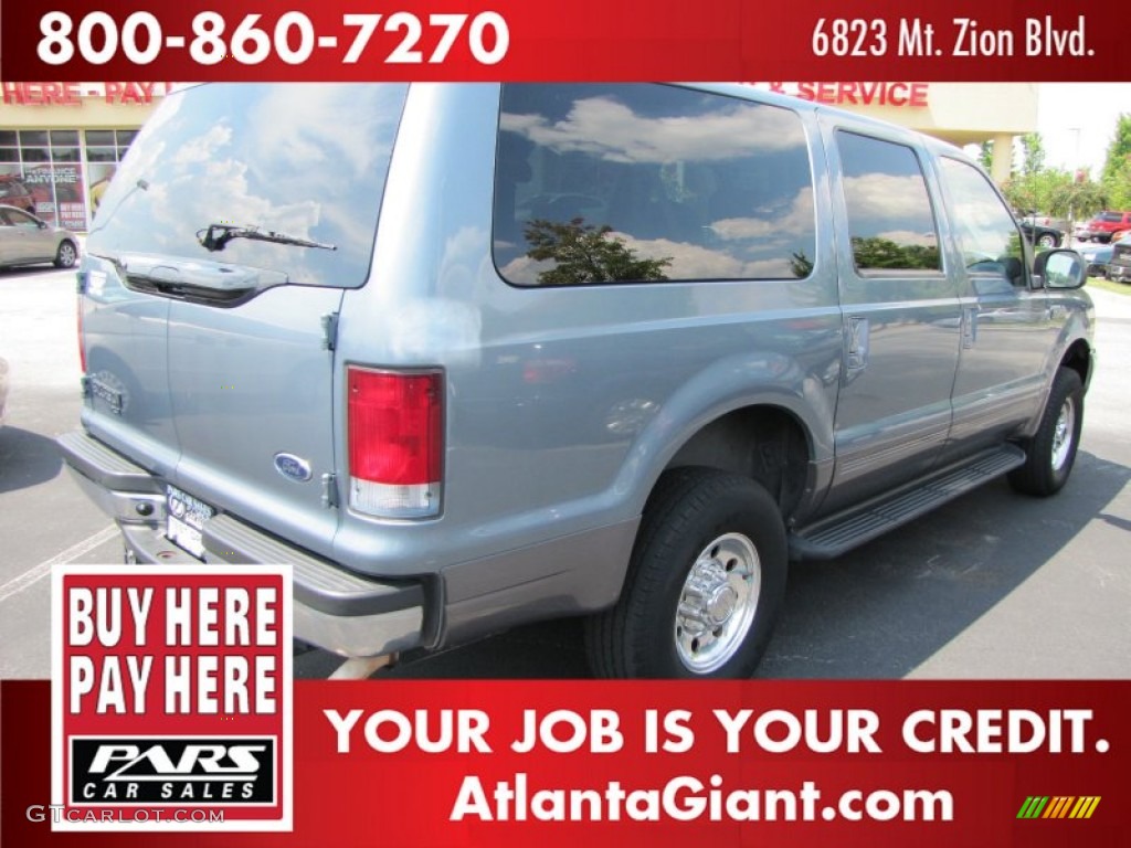 2001 Excursion XLT 4x4 - Medium Steel Blue Metallic / Medium Graphite photo #3