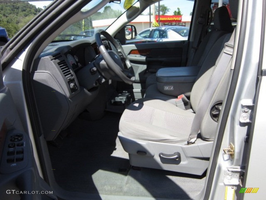 2006 Ram 1500 SLT Quad Cab 4x4 - Bright Silver Metallic / Medium Slate Gray photo #10