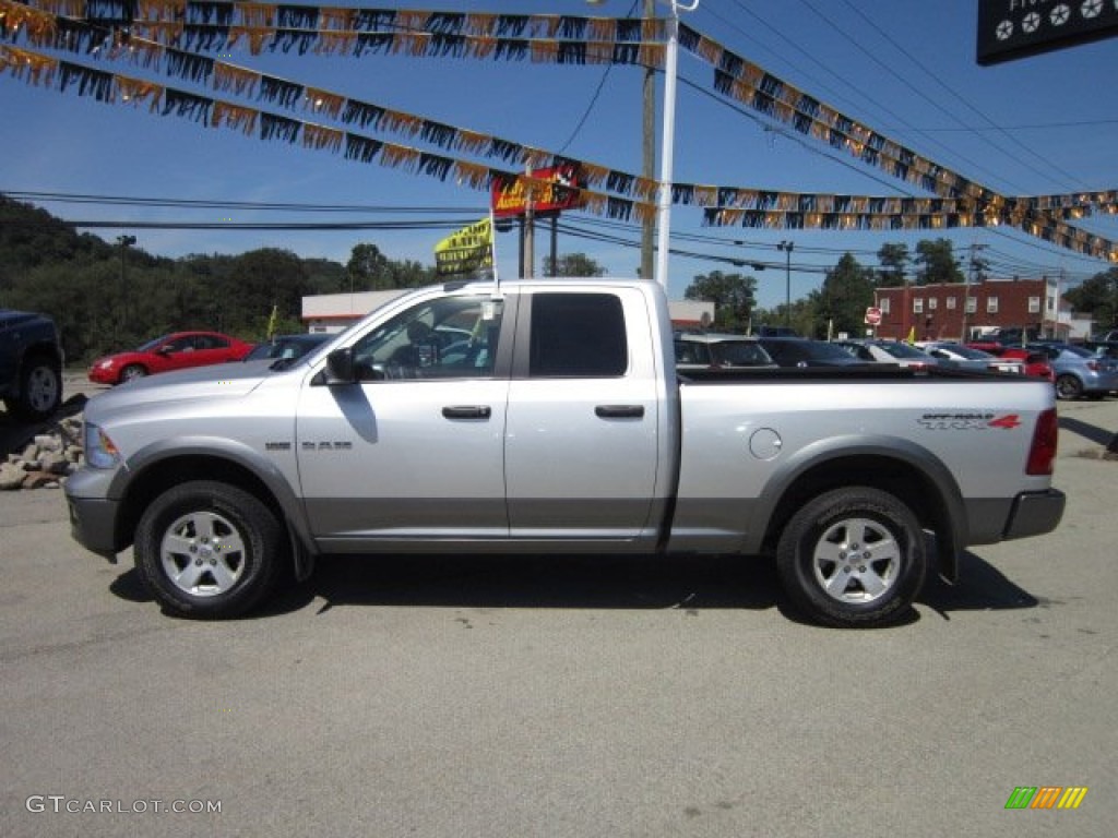 2009 Ram 1500 TRX4 Quad Cab 4x4 - Bright Silver Metallic / Dark Slate/Medium Graystone photo #2