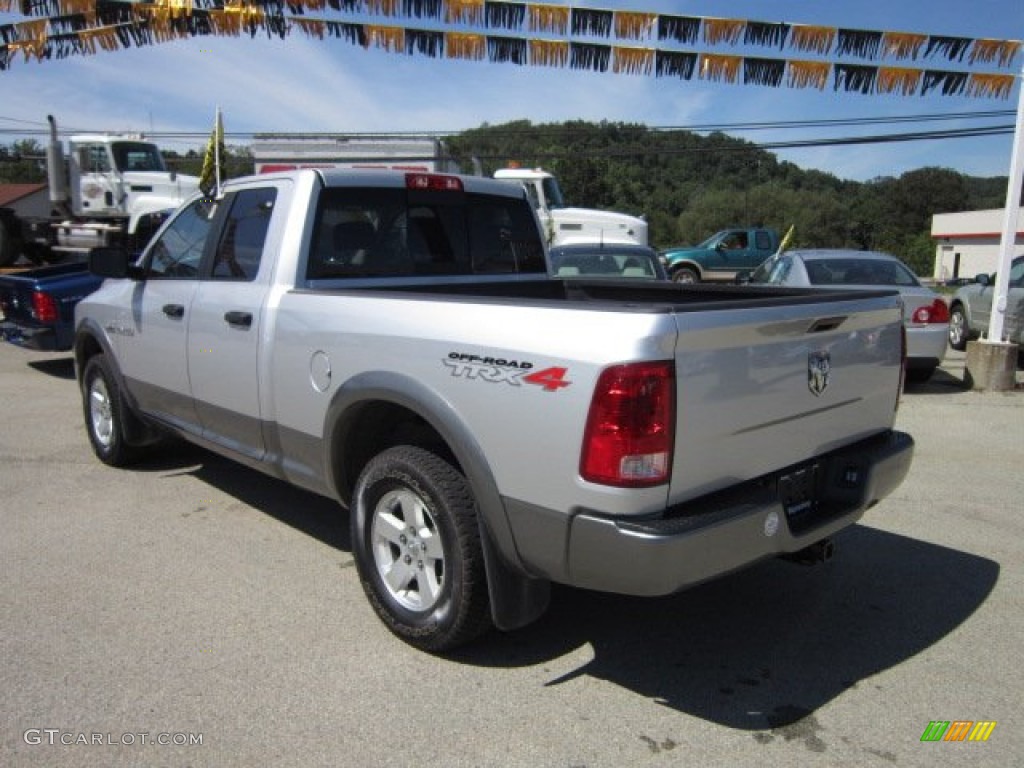 2009 Ram 1500 TRX4 Quad Cab 4x4 - Bright Silver Metallic / Dark Slate/Medium Graystone photo #3