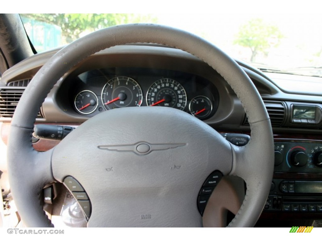 2003 Chrysler Sebring LXi Convertible Taupe Steering Wheel Photo #52899429