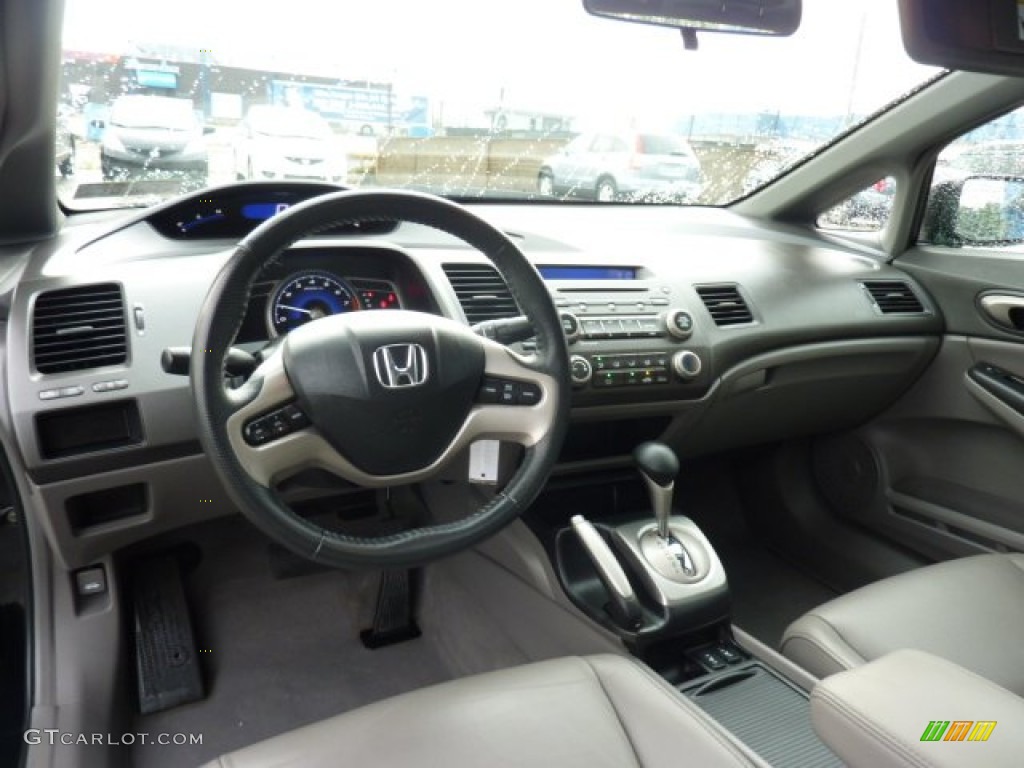 2008 Honda Civic EX-L Sedan Gray Dashboard Photo #52900665