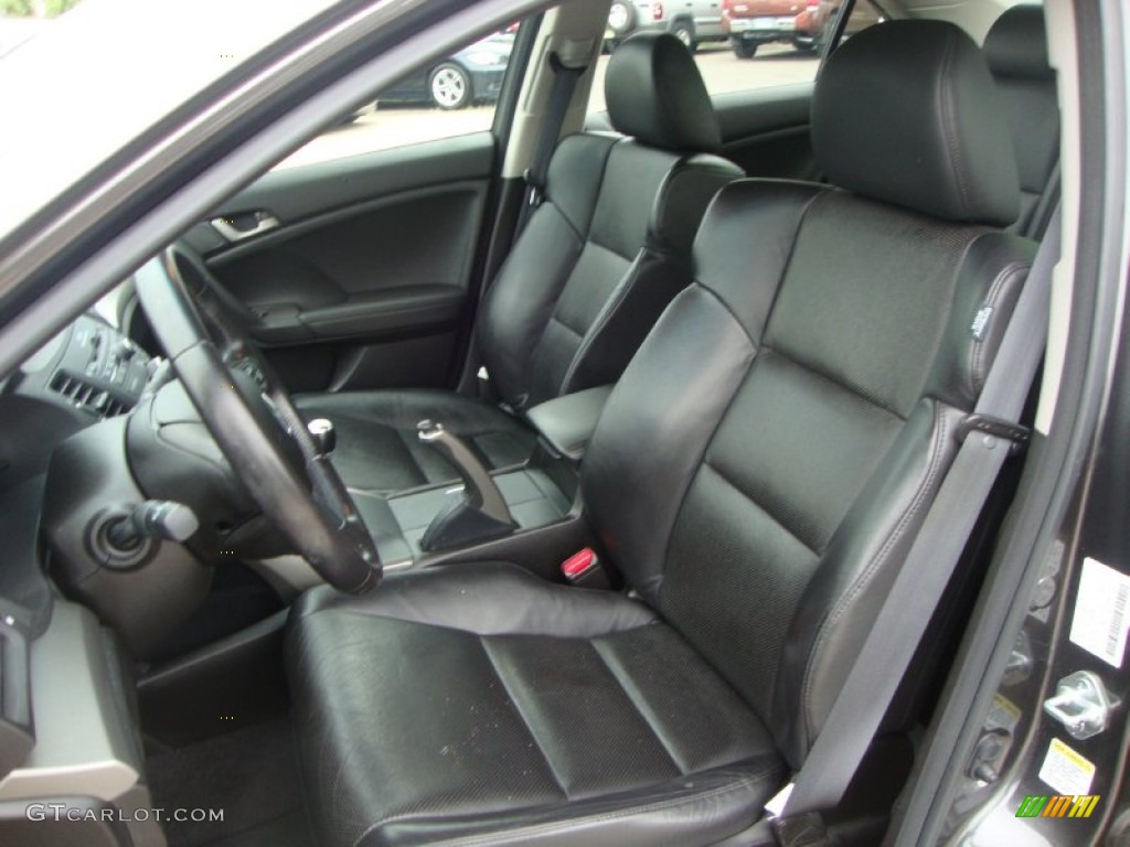 Ebony Interior 2009 Acura TSX Sedan Photo #52901925