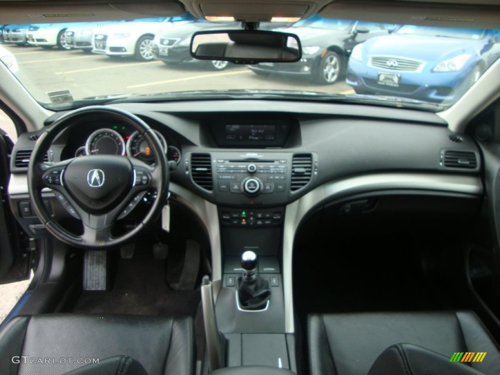 2009 Acura TSX Sedan Ebony Dashboard Photo #52902255
