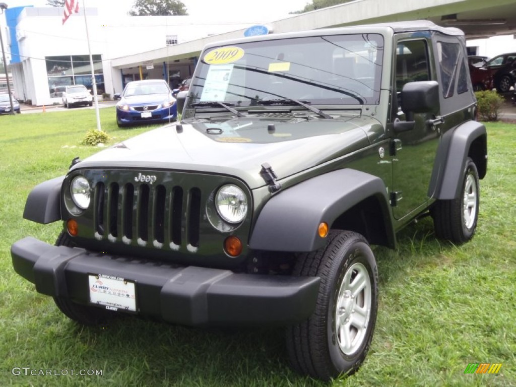 2009 Wrangler X 4x4 - Jeep Green Metallic / Dark Slate Gray/Medium Slate Gray photo #18