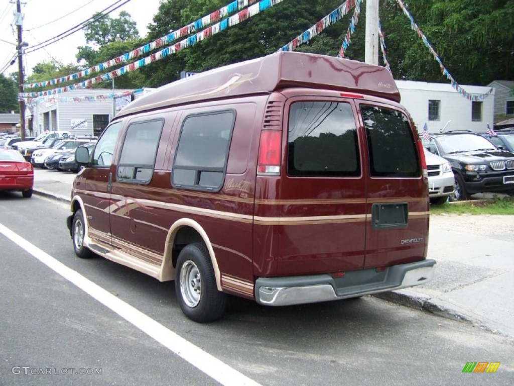 1998 Chevy Van G10 Passenger Conversion - Dark Carmine Red Metallic / Neutral photo #5