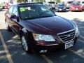 2009 Dark Cherry Red Hyundai Sonata Limited V6  photo #12