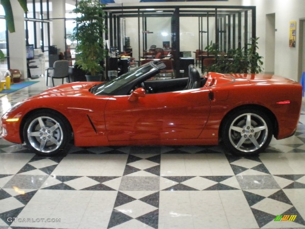 2006 Corvette Convertible - Victory Red / Ebony Black photo #2