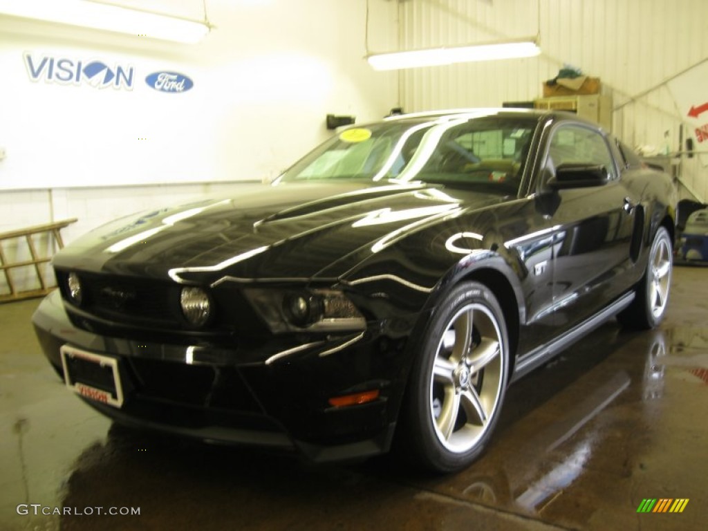 2010 Mustang GT Coupe - Black / Saddle photo #1