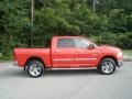 2010 Flame Red Dodge Ram 1500 Big Horn Crew Cab 4x4  photo #2