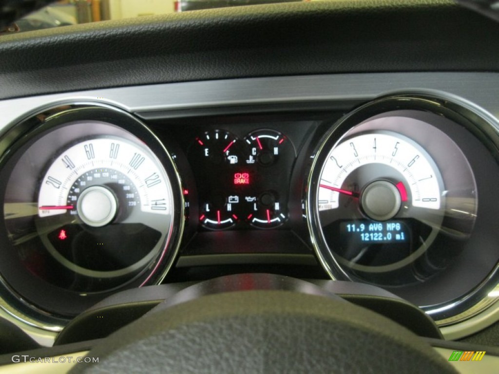 2010 Ford Mustang GT Coupe Gauges Photo #52905069