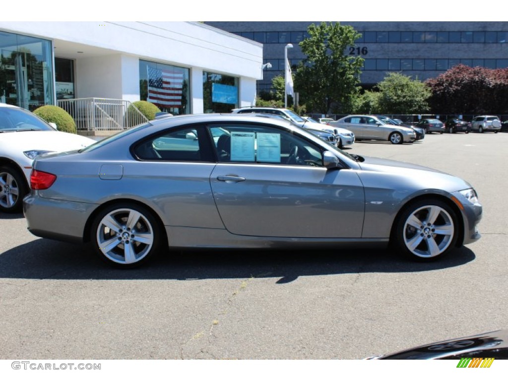 2011 3 Series 328i Coupe - Space Gray Metallic / Black photo #4