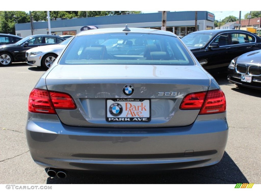 2011 3 Series 328i Coupe - Space Gray Metallic / Black photo #6