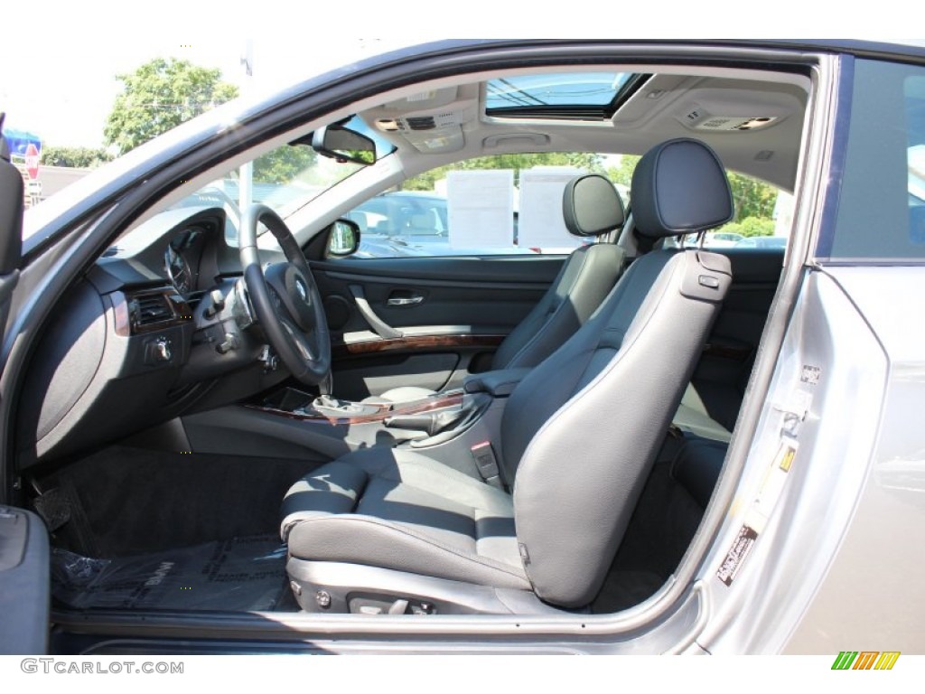 2011 3 Series 328i Coupe - Space Gray Metallic / Black photo #11