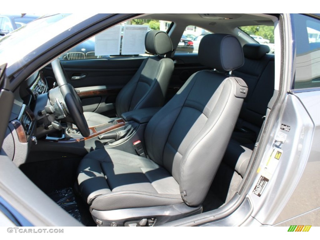 2011 3 Series 328i Coupe - Space Gray Metallic / Black photo #12