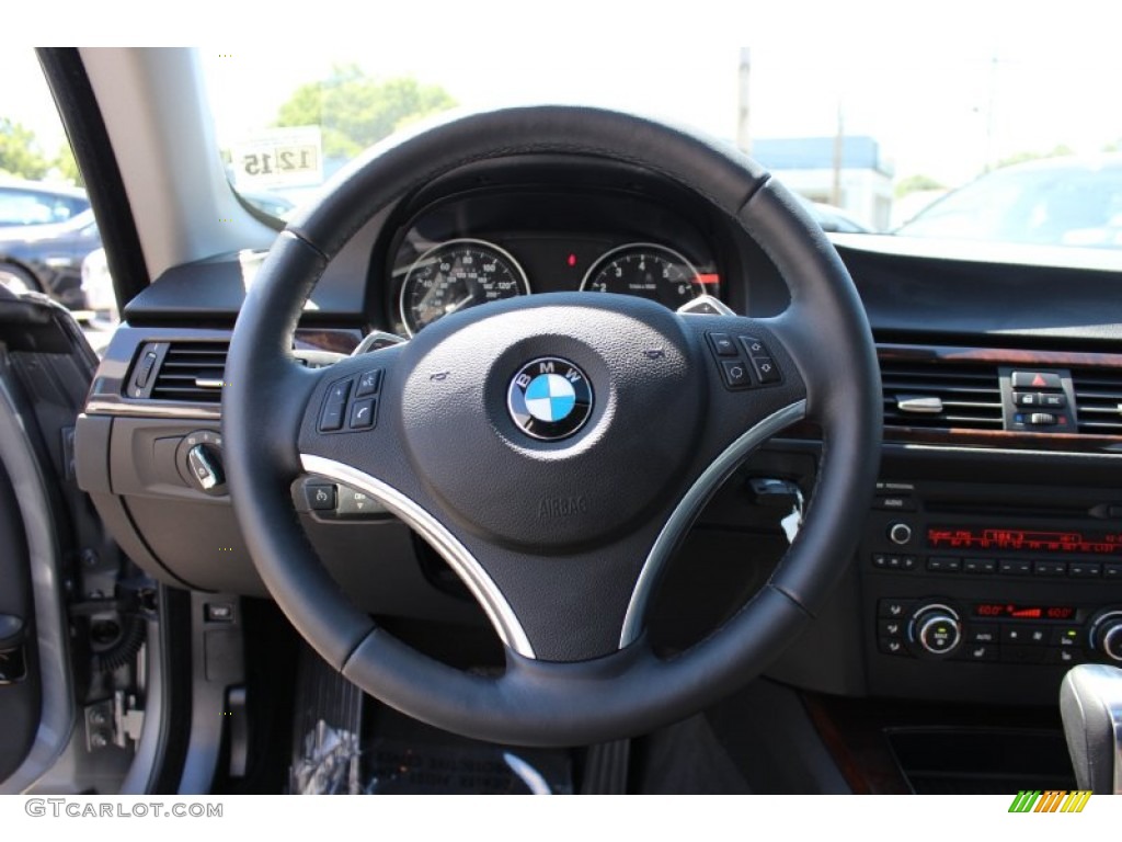 2011 3 Series 328i Coupe - Space Gray Metallic / Black photo #14