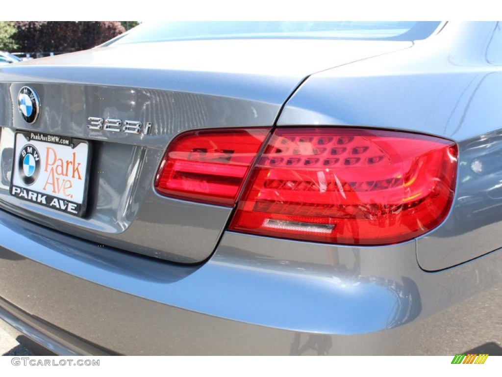 2011 3 Series 328i Coupe - Space Gray Metallic / Black photo #22