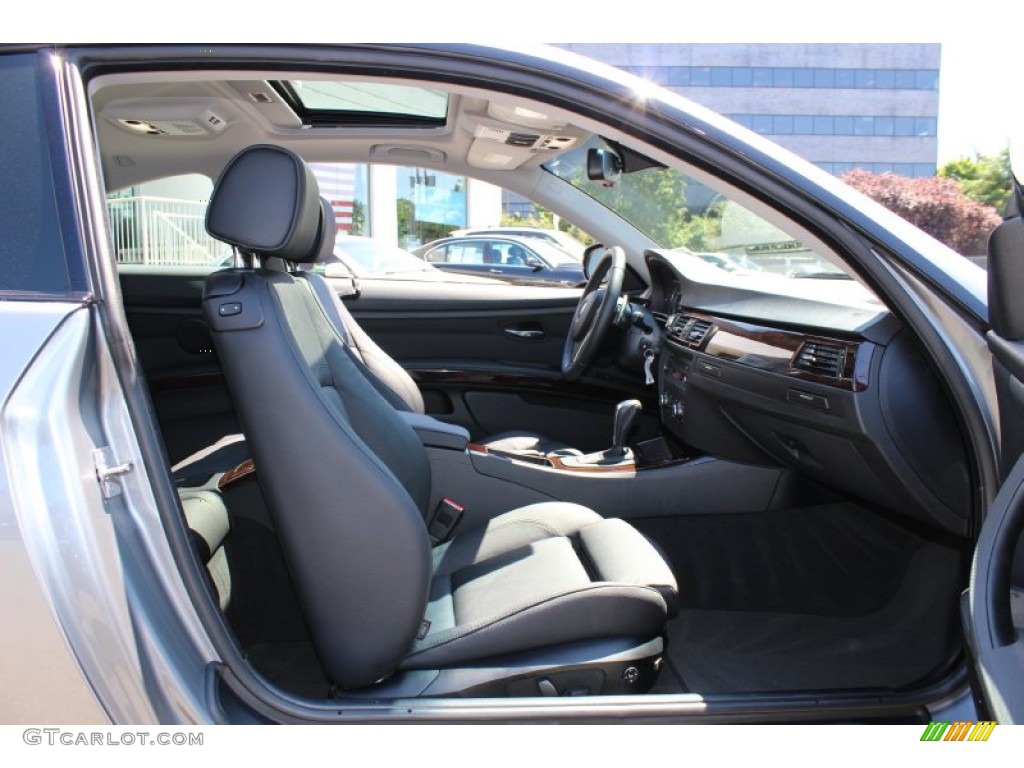 2011 3 Series 328i Coupe - Space Gray Metallic / Black photo #25