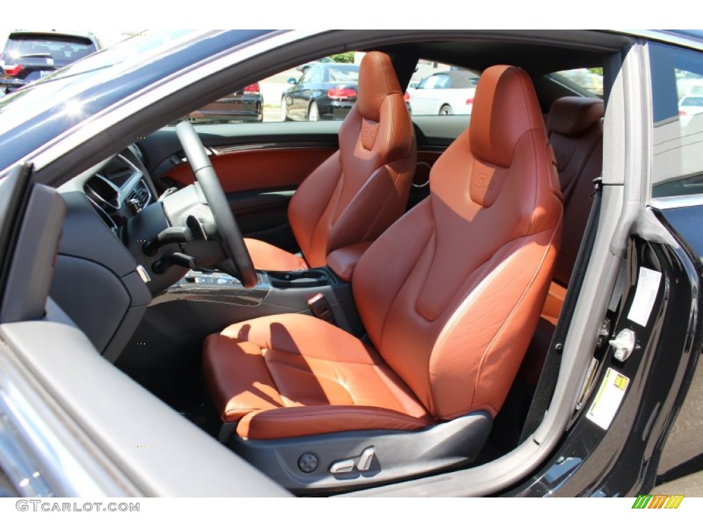 Tuscan Brown Silk Nappa Leather Interior 2010 Audi S5 4.2 FSI quattro Coupe Photo #52905669