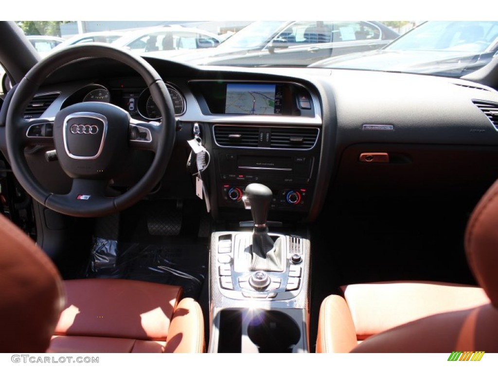 2010 Audi S5 4.2 FSI quattro Coupe Tuscan Brown Silk Nappa Leather Dashboard Photo #52905684