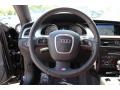 2010 Audi S5 Tuscan Brown Silk Nappa Leather Interior Steering Wheel Photo