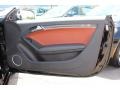 Tuscan Brown Silk Nappa Leather 2010 Audi S5 4.2 FSI quattro Coupe Door Panel