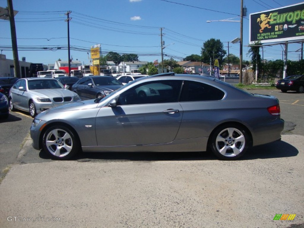 2007 3 Series 328i Coupe - Space Gray Metallic / Black photo #14