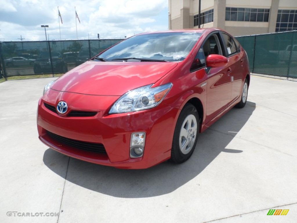 2011 Prius Hybrid IV - Barcelona Red Metallic / Bisque photo #7