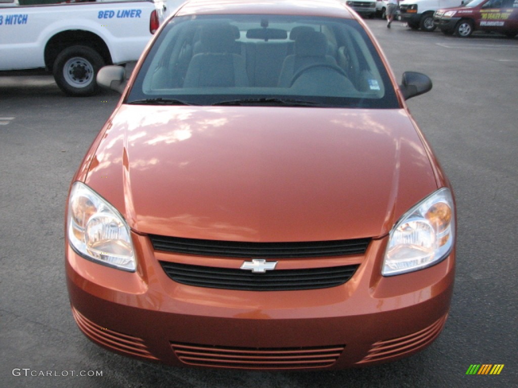 2007 Cobalt LS Sedan - Sunburst Orange Metallic / Gray photo #2