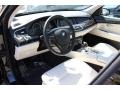 Ivory White/Black Prime Interior Photo for 2011 BMW 5 Series #52908996
