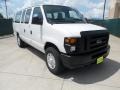 2011 Oxford White Ford E Series Van E350 XL Extended Passenger  photo #1