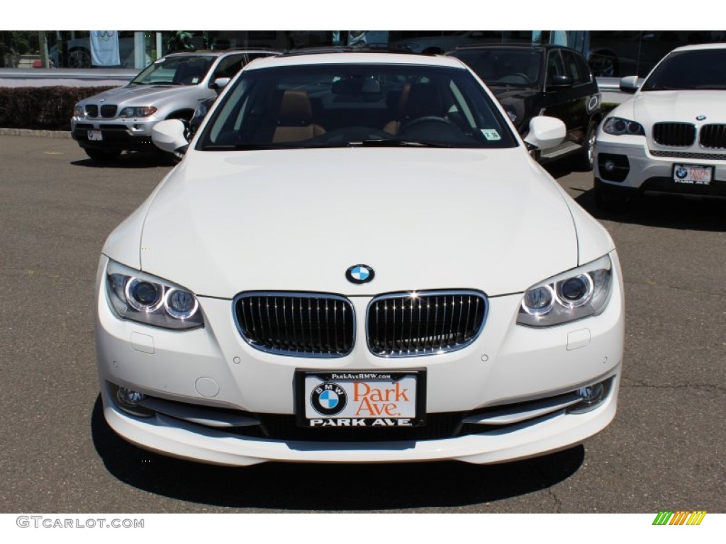 2011 3 Series 335i Coupe - Alpine White / Saddle Brown Dakota Leather photo #2