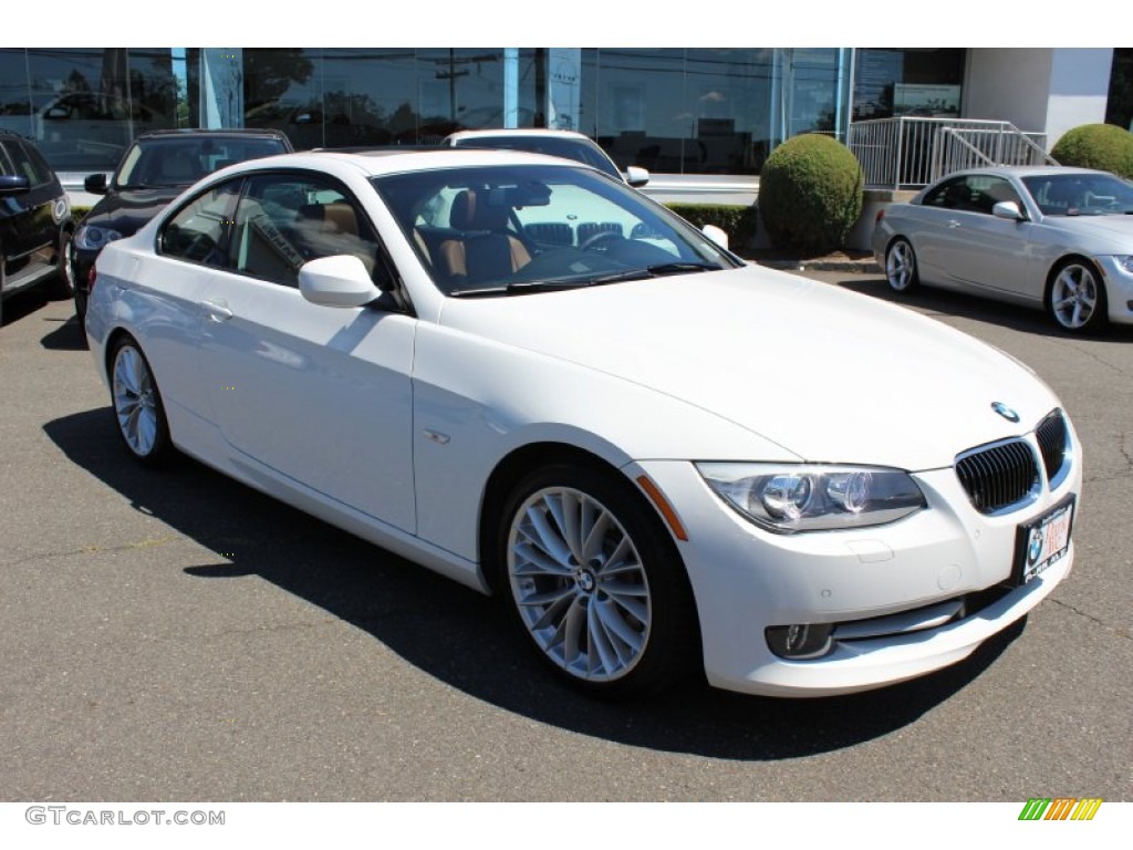 2011 3 Series 335i Coupe - Alpine White / Saddle Brown Dakota Leather photo #3