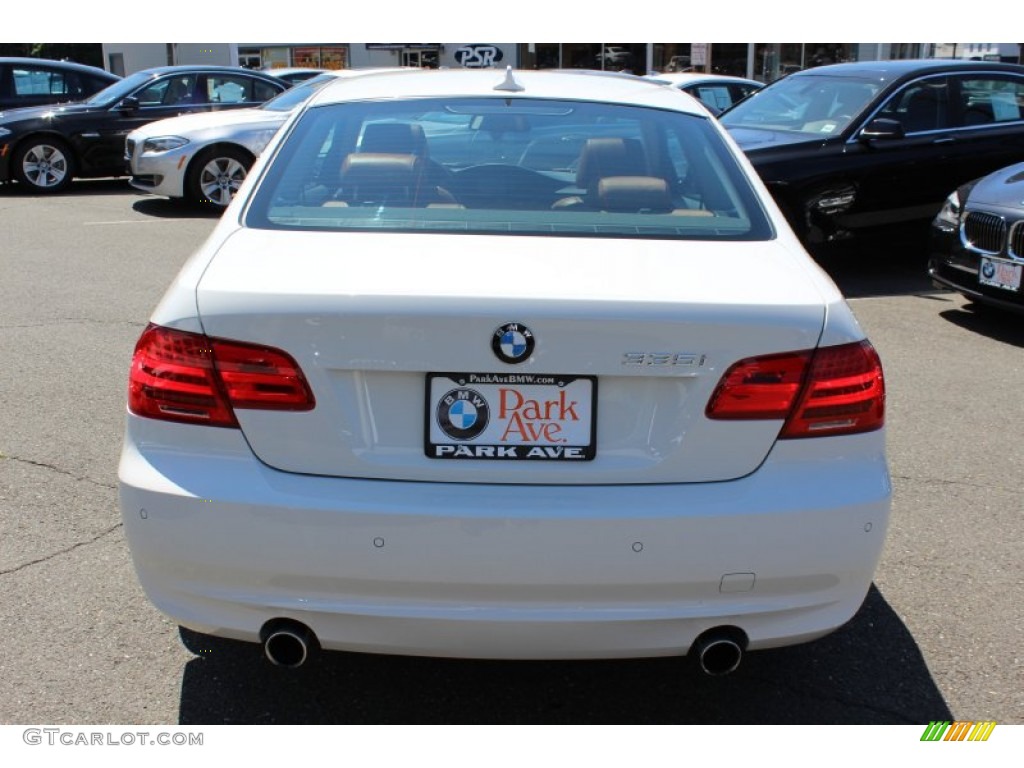 2011 3 Series 335i Coupe - Alpine White / Saddle Brown Dakota Leather photo #6