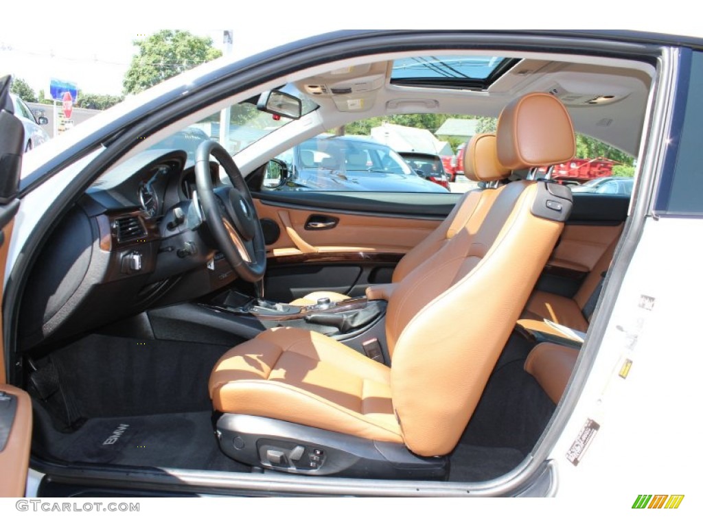 Saddle Brown Dakota Leather Interior 2011 BMW 3 Series 335i Coupe Photo #52909929